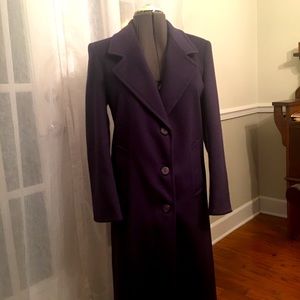 Purple Wool Coat